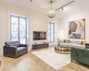 Living room of Apartment to rent in  Madrid Capital  with Air Conditioner