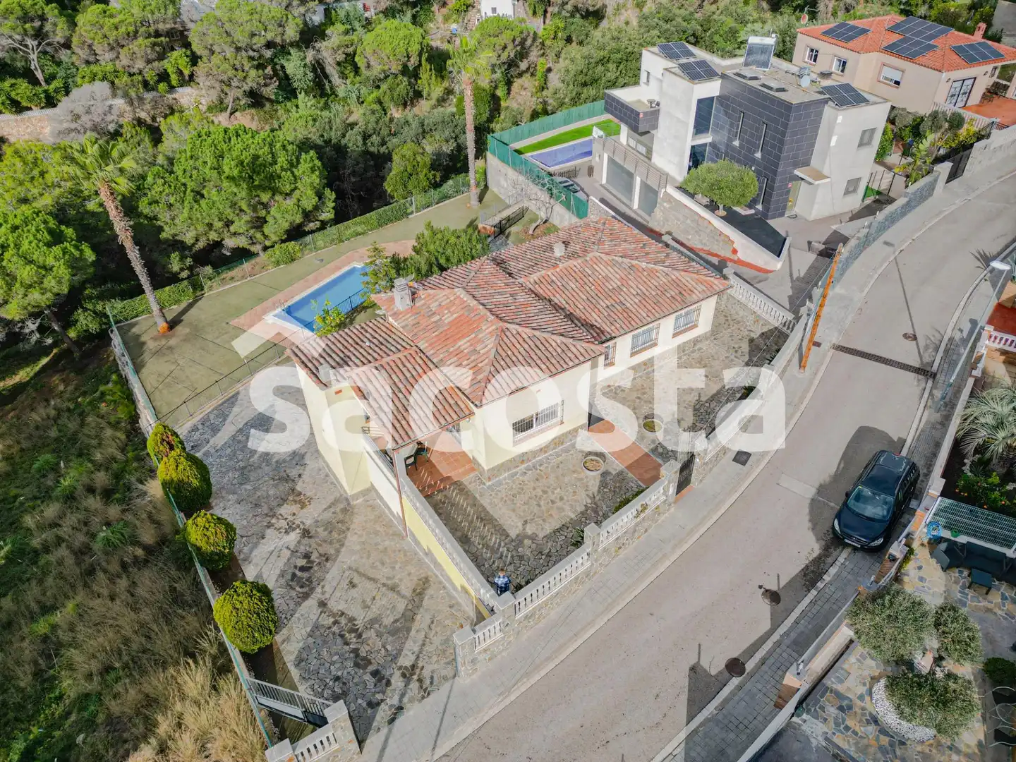 Vista exterior de Casa o chalet en venta en Lloret de Mar con Aire acondicionado, Calefacción y Jardín privado