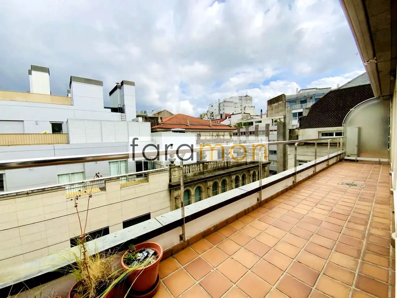 Terrace of Flat for rent in Vigo   with Heating, Terrace and Storage room