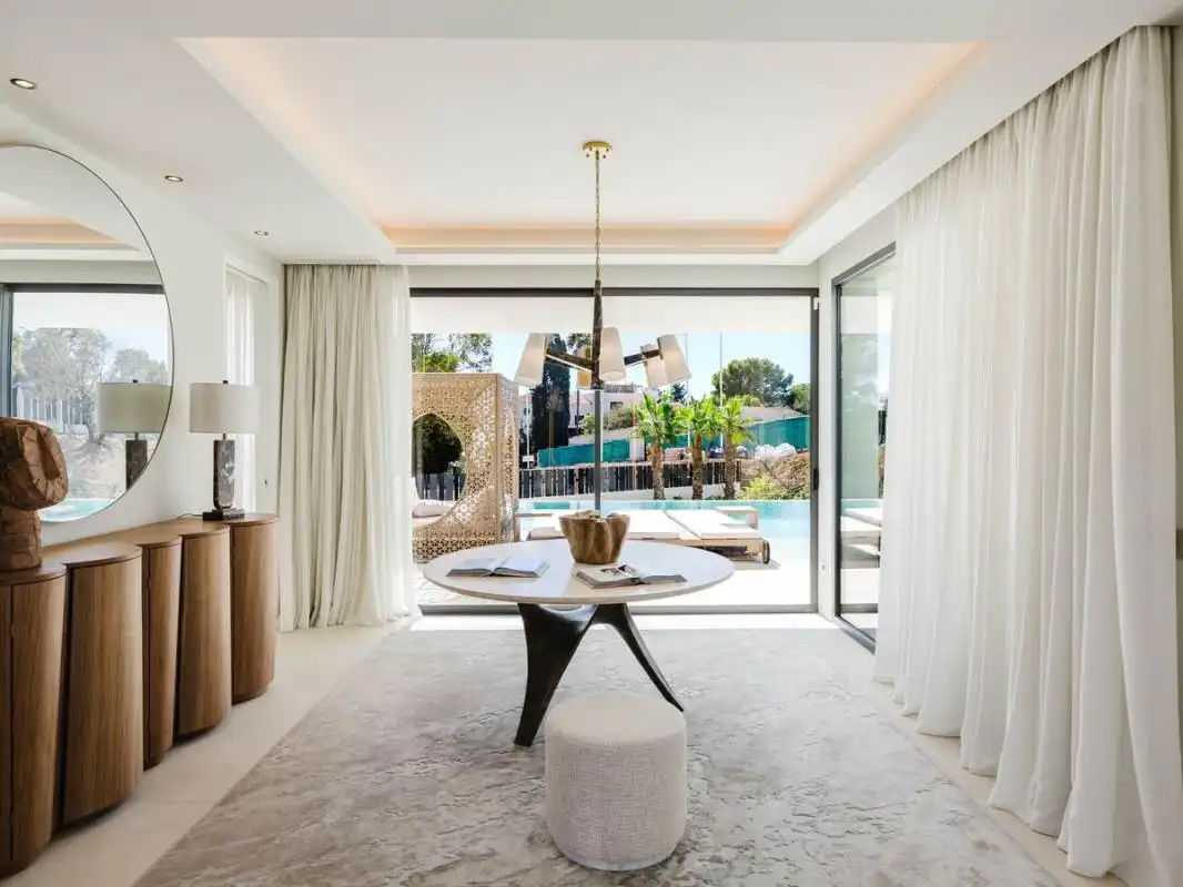 Dining room of Houses for sale in Benalmádena  with Air Conditioner, Heating and Private garden