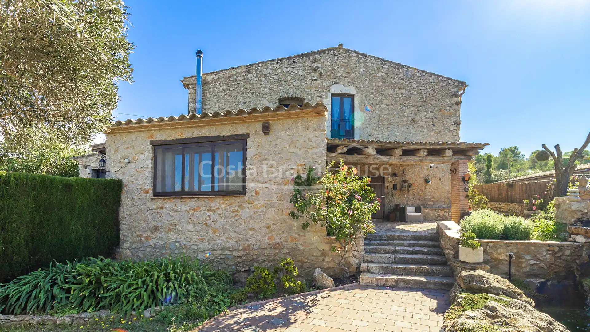 Exterior view of Country homes for sale in Begur  with Air Conditioner, Heating and Private garden