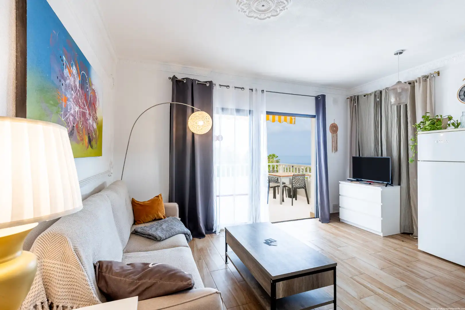 Sala de estar de Apartamento de alquiler en Arona con Aire acondicionado, Calefacción y Parquet