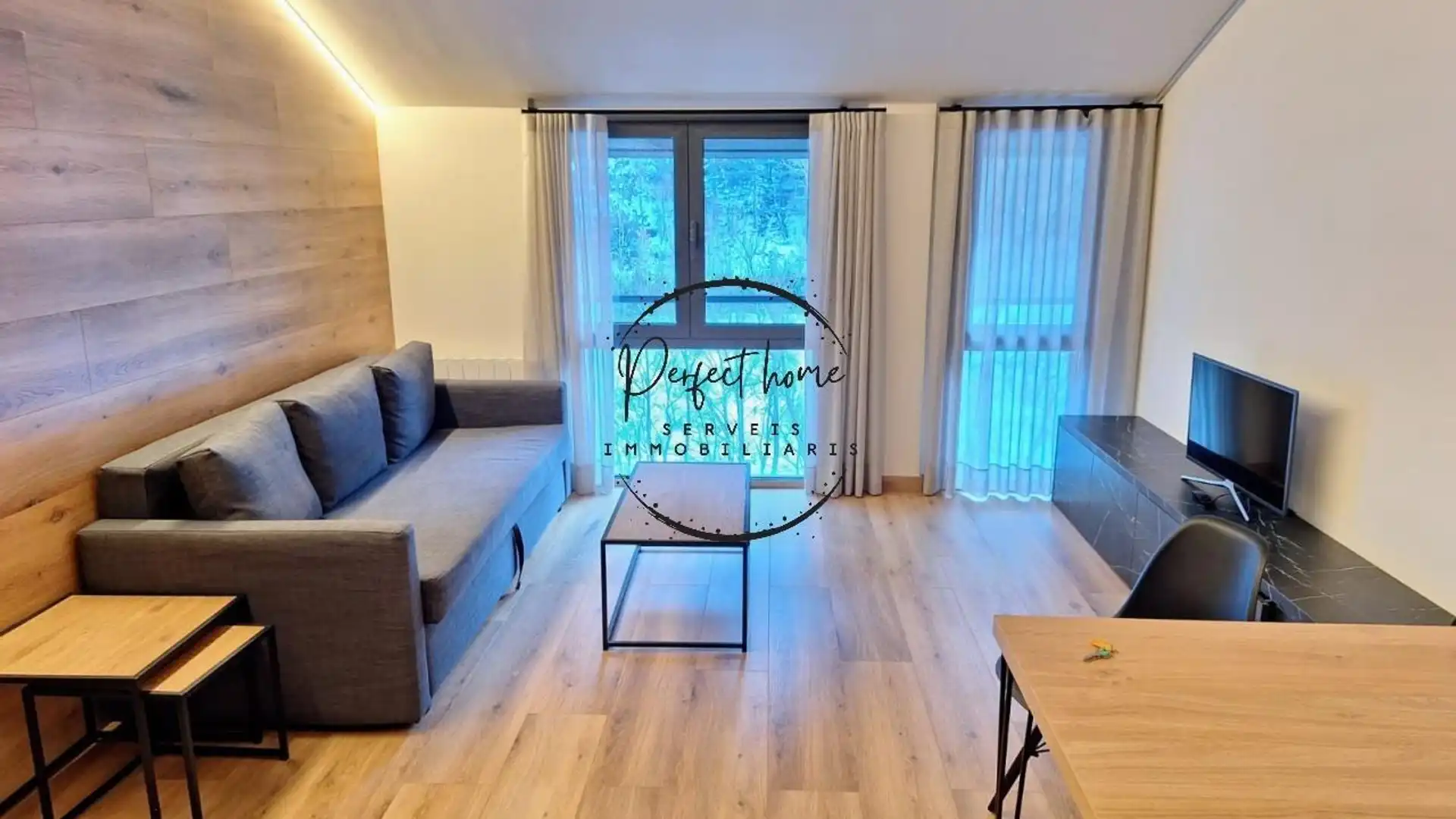 Sala de estar de Ático de alquiler en Ordino con Trastero y Amueblado