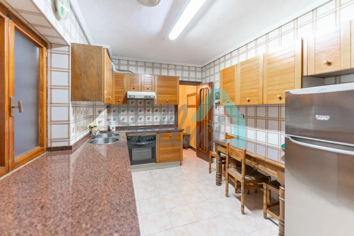 Kitchen of Flat for sale in Oviedo   with Heating, Parquet flooring and Terrace