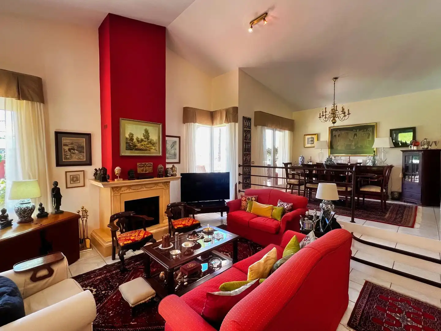Sala de estar de Finca rústica en venta en La Orotava con Parquet, Terraza y Trastero