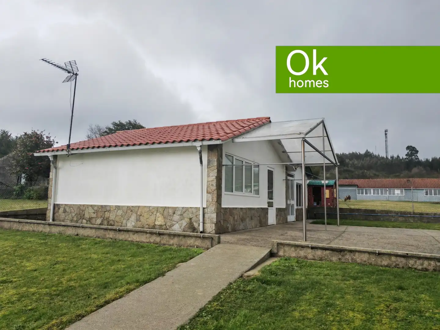 Vista exterior de Casa o xalet en venda en Curtis amb Calefacció, Jardí privat i Terrassa