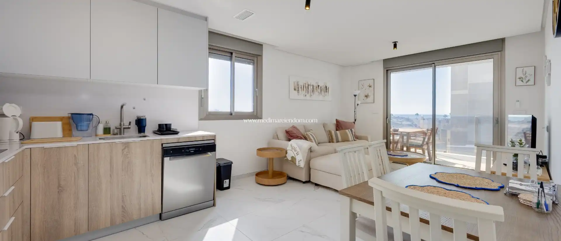 Sala d'estar de Apartament en venda en Santa Pola amb Aire condicionat, Calefacció i Terrassa