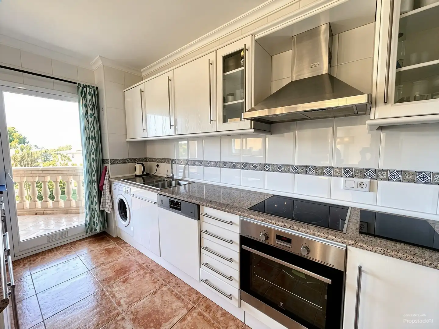 Cocina de Piso de alquiler en  Palma de Mallorca con Aire acondicionado, Piscina y Balcón