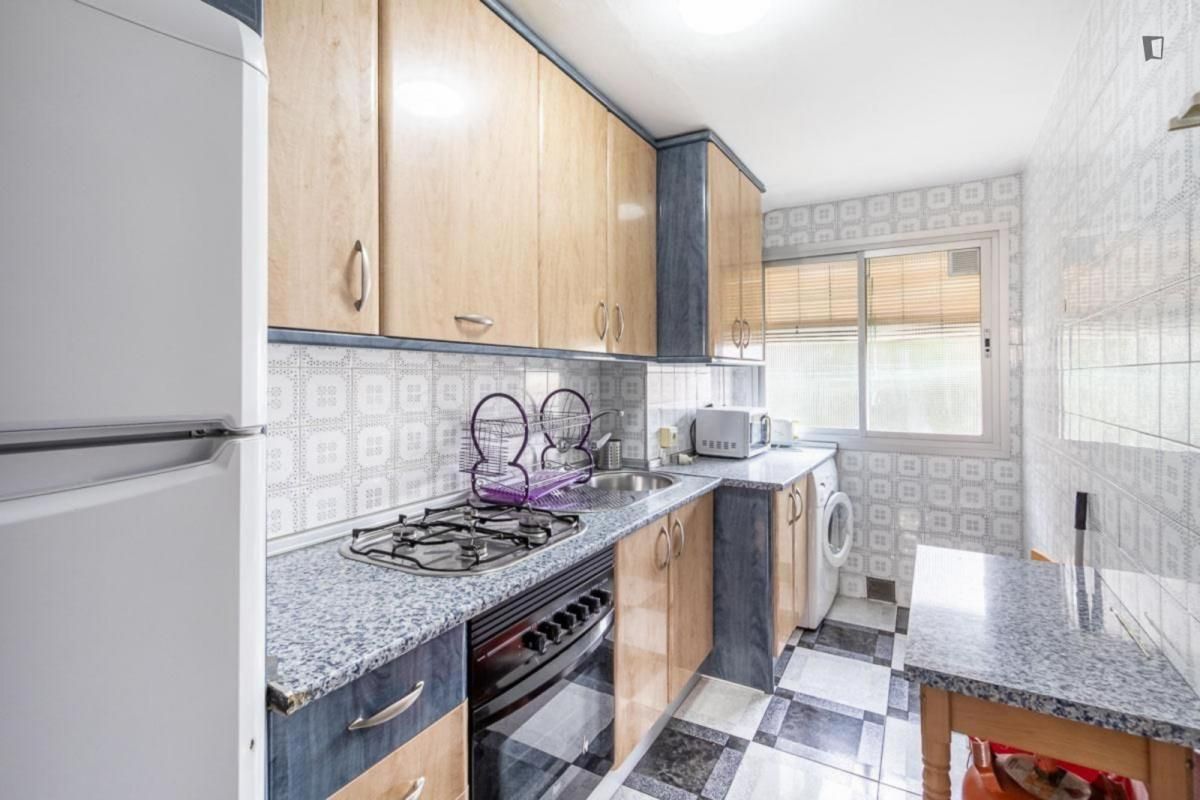 Kitchen of Apartment to rent in  Granada Capital  with Furnished, Oven and Washing machine