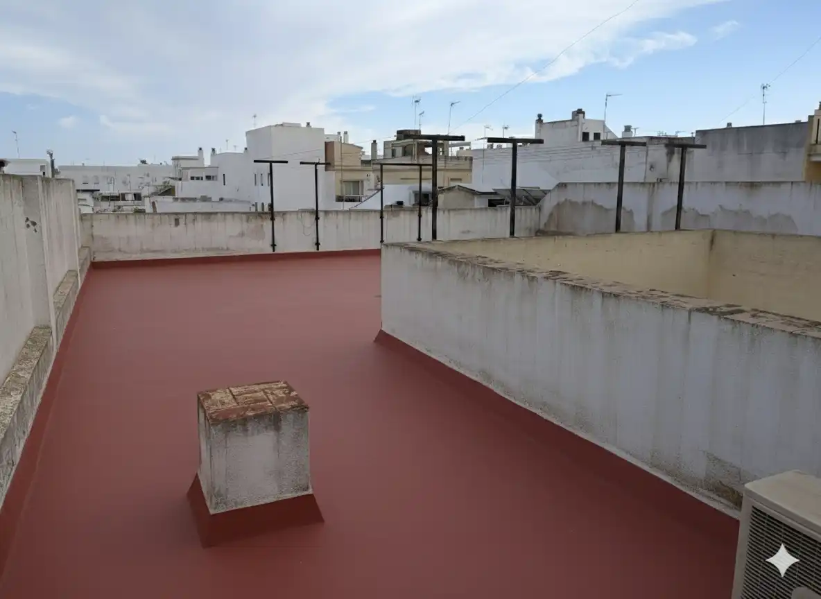 Terrasse von Wohnung zum Verkauf in Dos Hermanas mit Klimaanlage und Möbliert