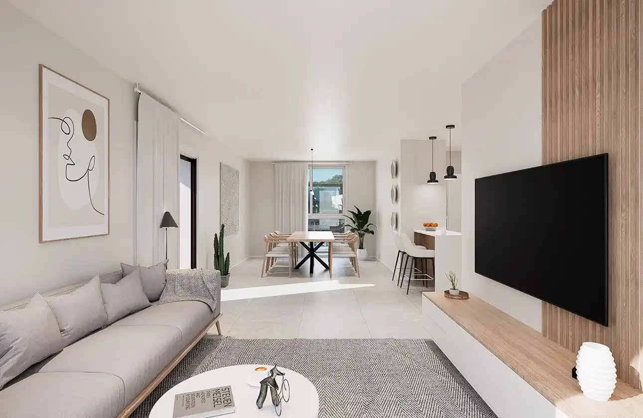 Sala de estar de Apartamento en venta en Pilar de la Horadada con Aire acondicionado, Calefacción y Terraza