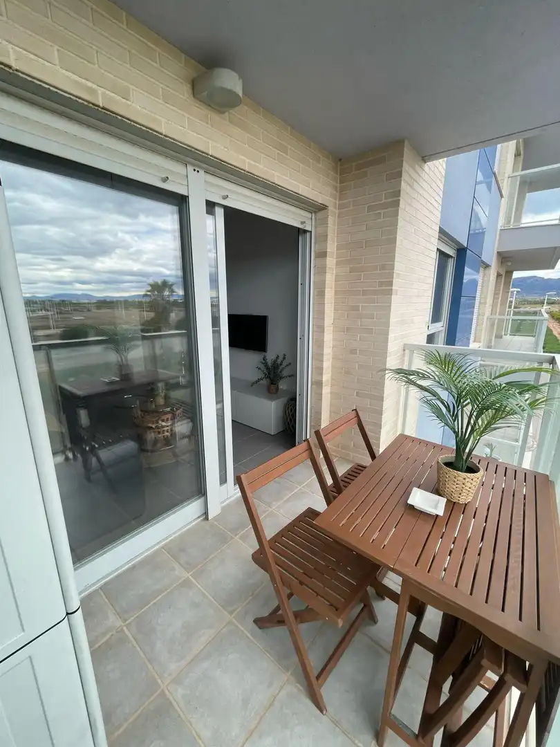Terraza de Piso de alquiler en Moncofa con Jardín privado, Terraza y Amueblado