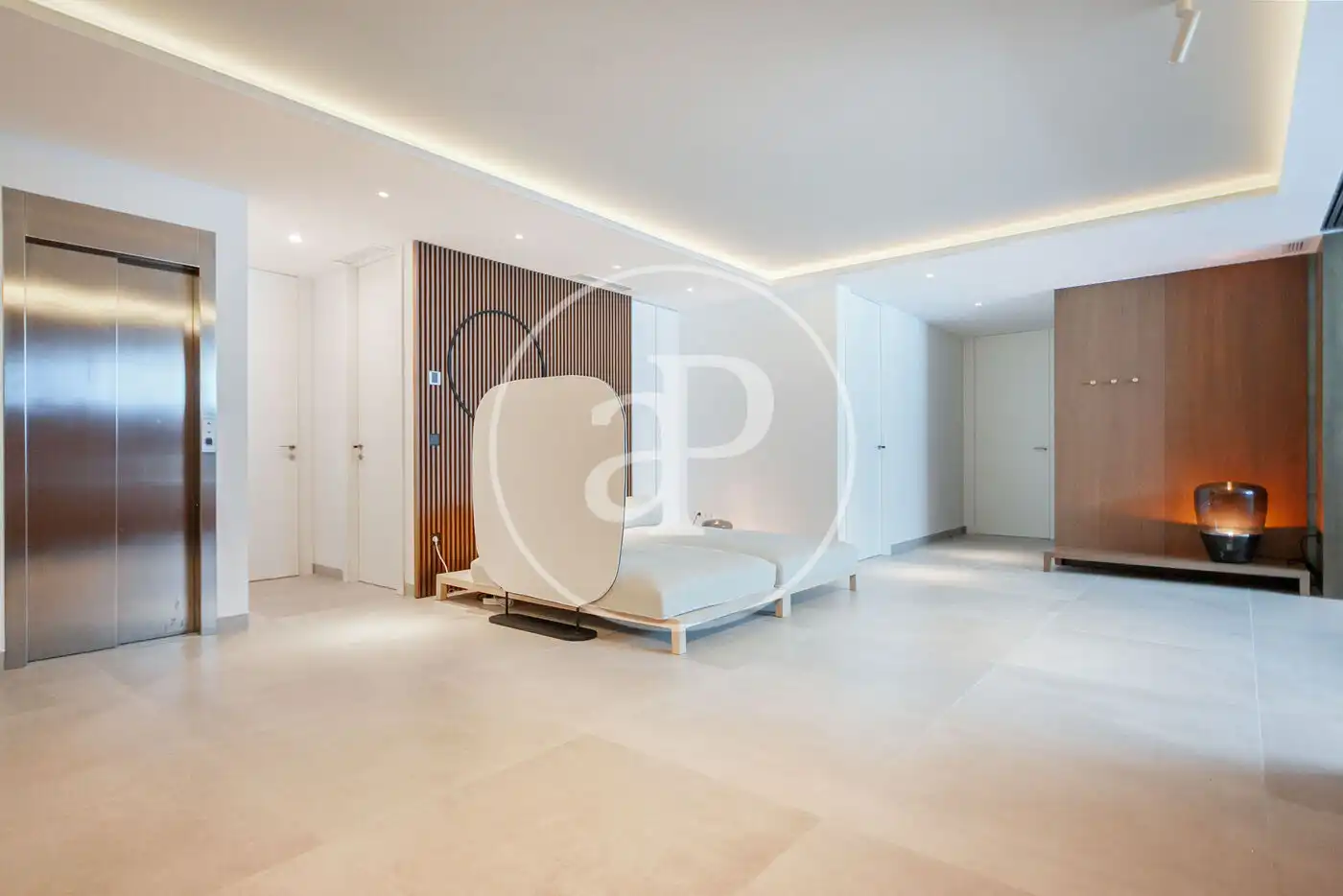 Sala de estar de Casa o chalet en venta en Altea con Aire acondicionado, Calefacción y Jardín privado