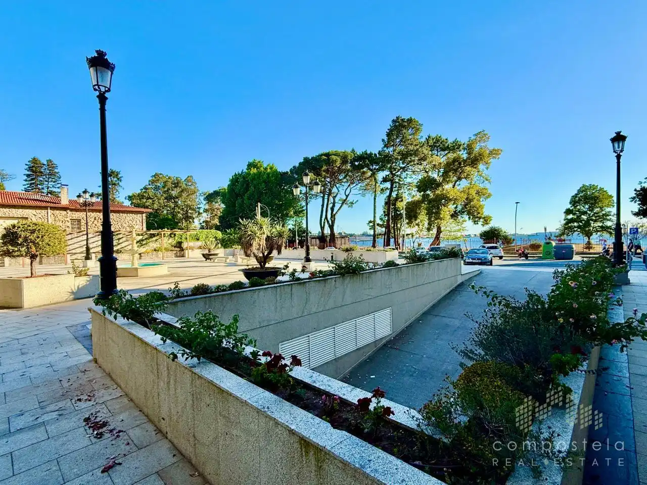 Außenansicht von Wohnung zur Miete in Vilagarcía de Arousa mit Heizung, Parkett und Terrasse
