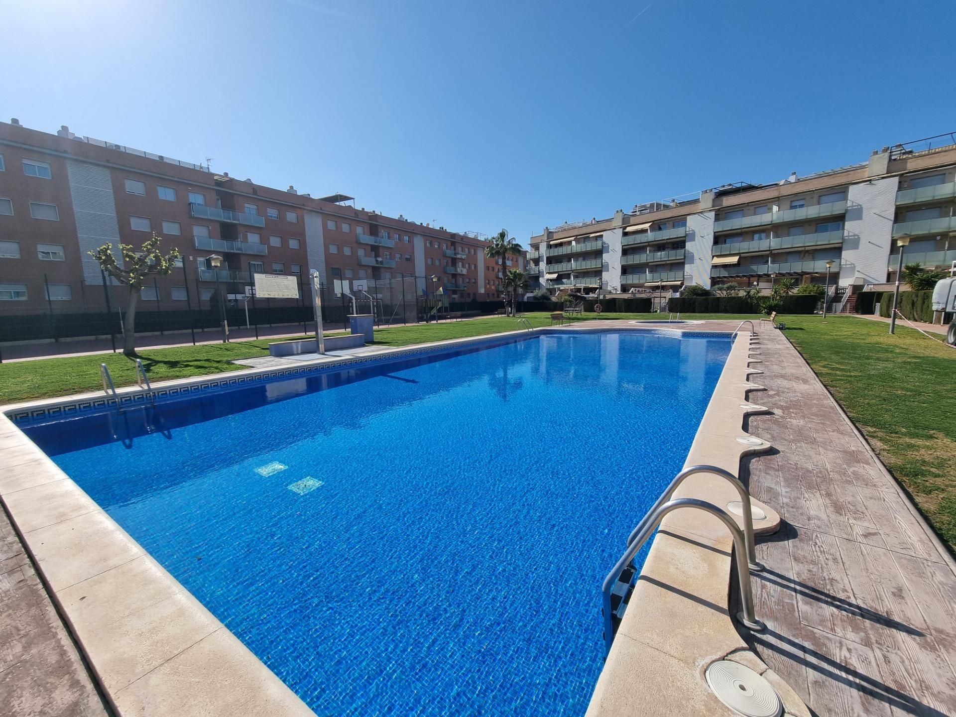 Swimming pool of Planta baja for sale in Cubelles  with Heating, Private garden and Terrace