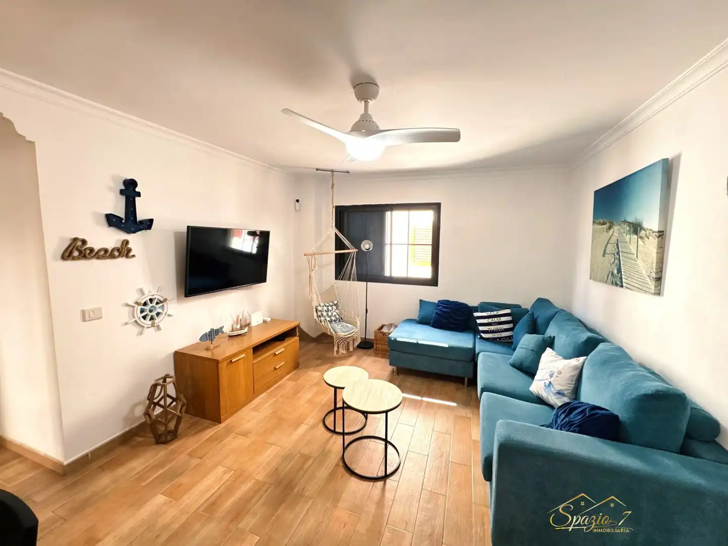 Sala de estar de Piso de alquiler en Agaete con Amueblado, Horno y Lavadora