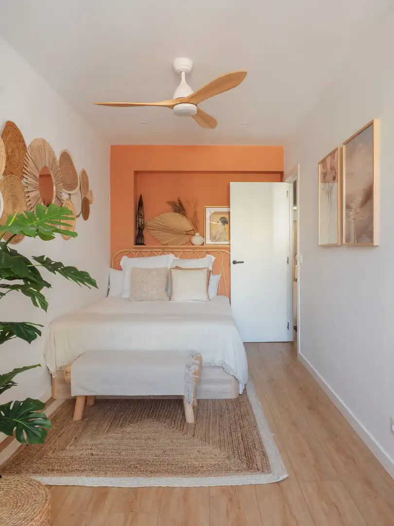 Schlafzimmer von Wohnungen zum Verkauf in  Palma de Mallorca mit Klimaanlage, Heizung und Terrasse
