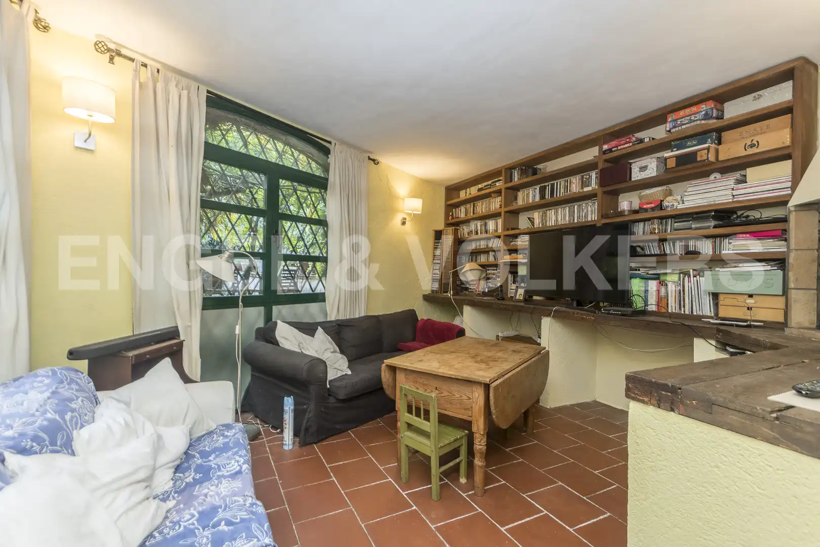 Sala de estar de Finca rústica en venta en Sant Cebrià de Vallalta con Calefacción, Jardín privado y Terraza