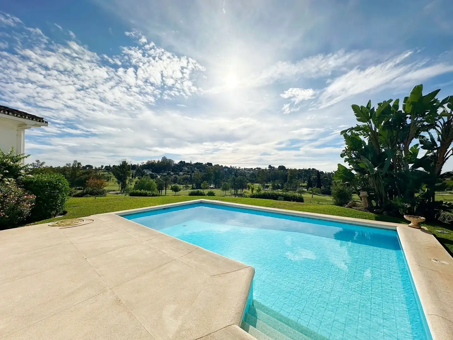 Piscina de Casa o chalet de alquiler en Estepona con Aire acondicionado, Jardín privado y Piscina