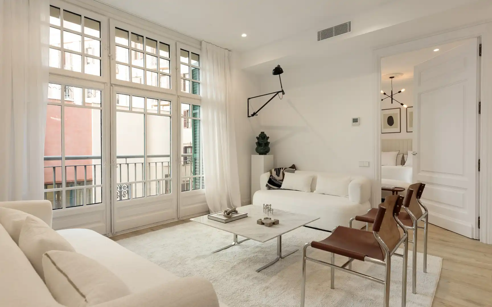 Sala de estar de Piso en venta en  Barcelona Capital con Aire acondicionado, Calefacción y Amueblado