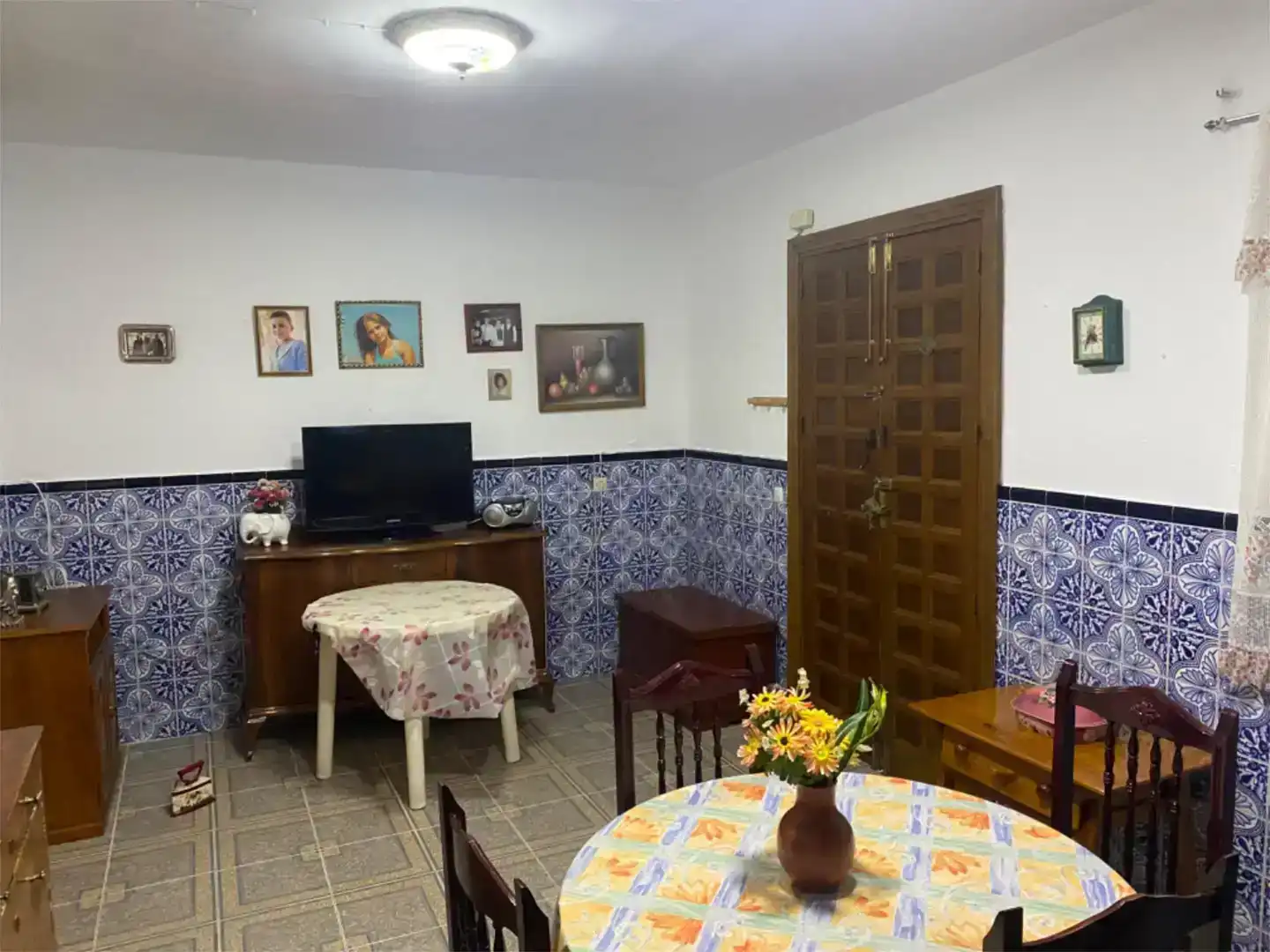 Menjador de Casa adosada en venda en Solana de los Barros amb Aire condicionat, Traster i Moblat