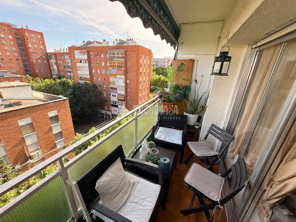 Terrasse von Wohnung zum Verkauf in Madrid mit Klimaanlage, Heizung und Parkett
