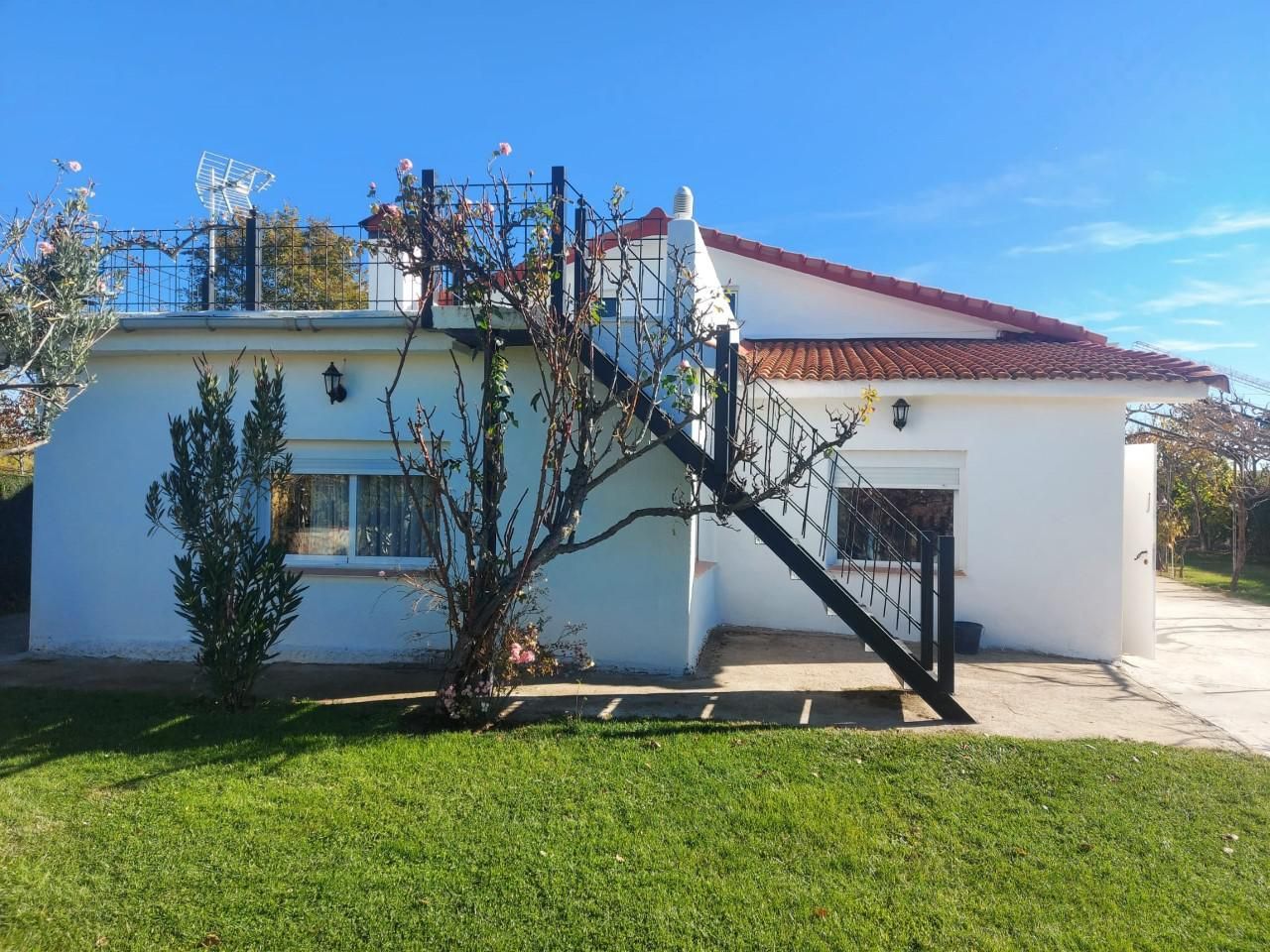 Vista exterior de Casa o xalet en venda en Fuente El Saz de Jarama amb Jardí privat i Piscina
