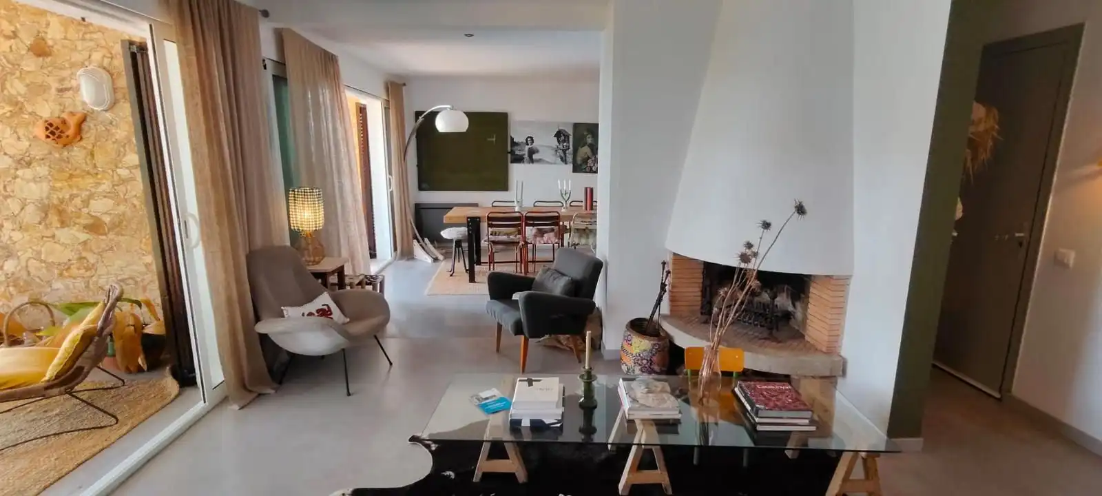 Wohnzimmer von Dachboden zum Verkauf in Palafrugell mit Klimaanlage, Heizung und Terrasse