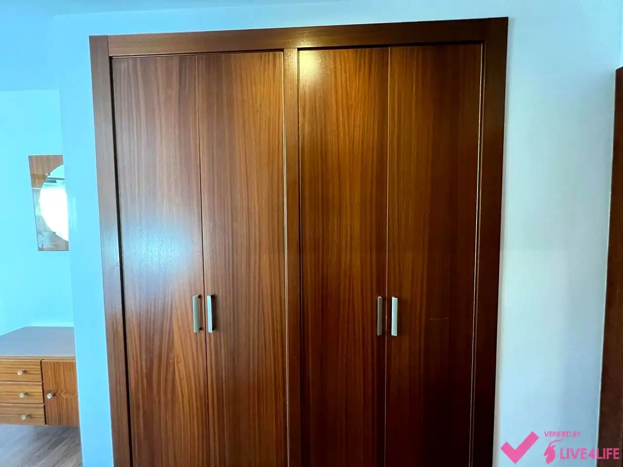 Bedroom of Flat for rent in Valencia  with Air Conditioner, Parquet flooring and Furnished