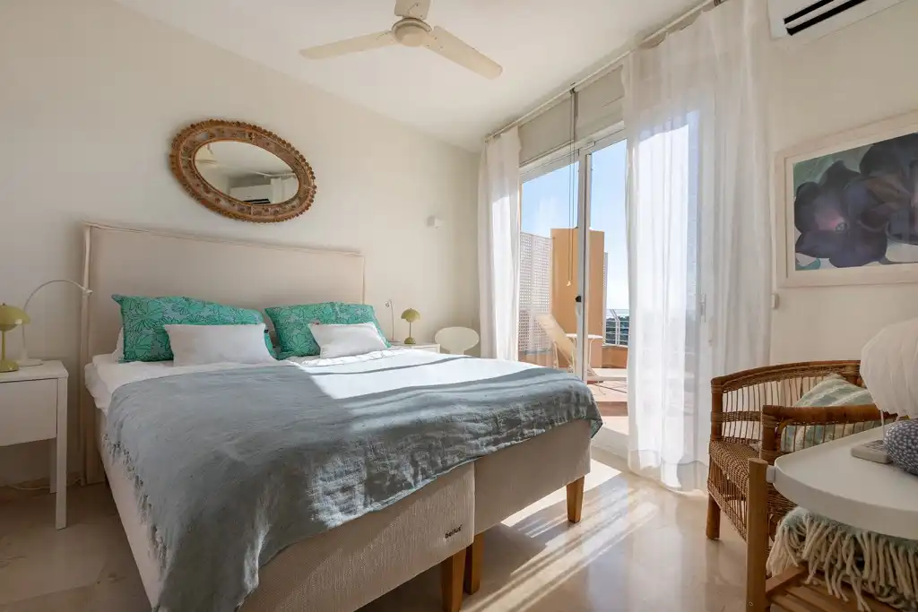 Dormitori de Casa adosada en venda en  Palma de Mallorca amb Aire condicionat, Jardí privat i Terrassa