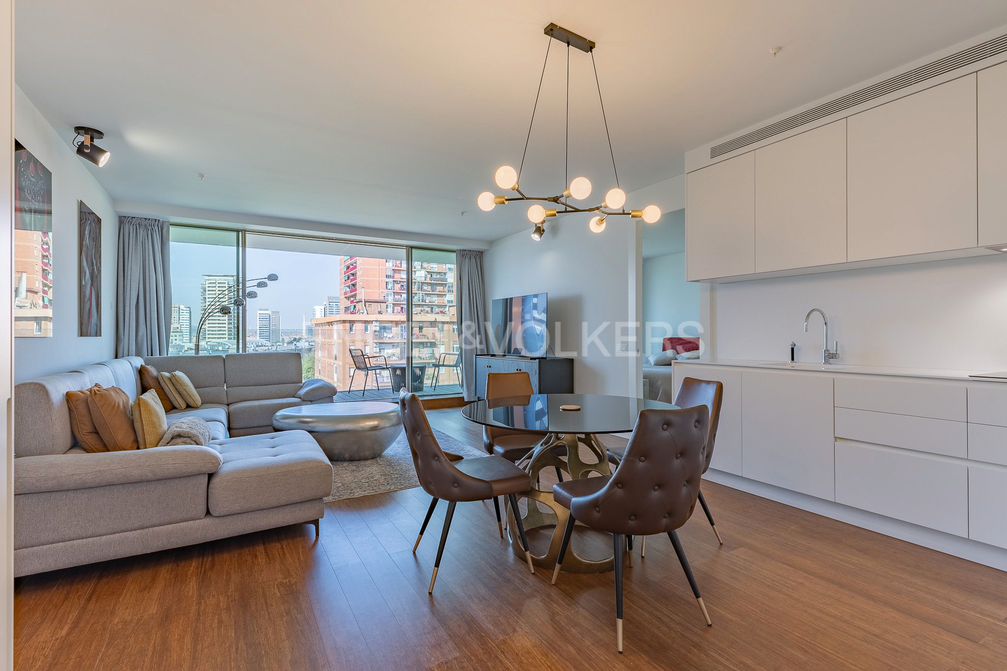 Living room of Apartment to rent in  Barcelona Capital  with Air Conditioner, Heating and Private garden