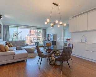 Sala d'estar de Apartament de lloguer en  Barcelona Capital amb Aire condicionat, Calefacció i Jardí privat