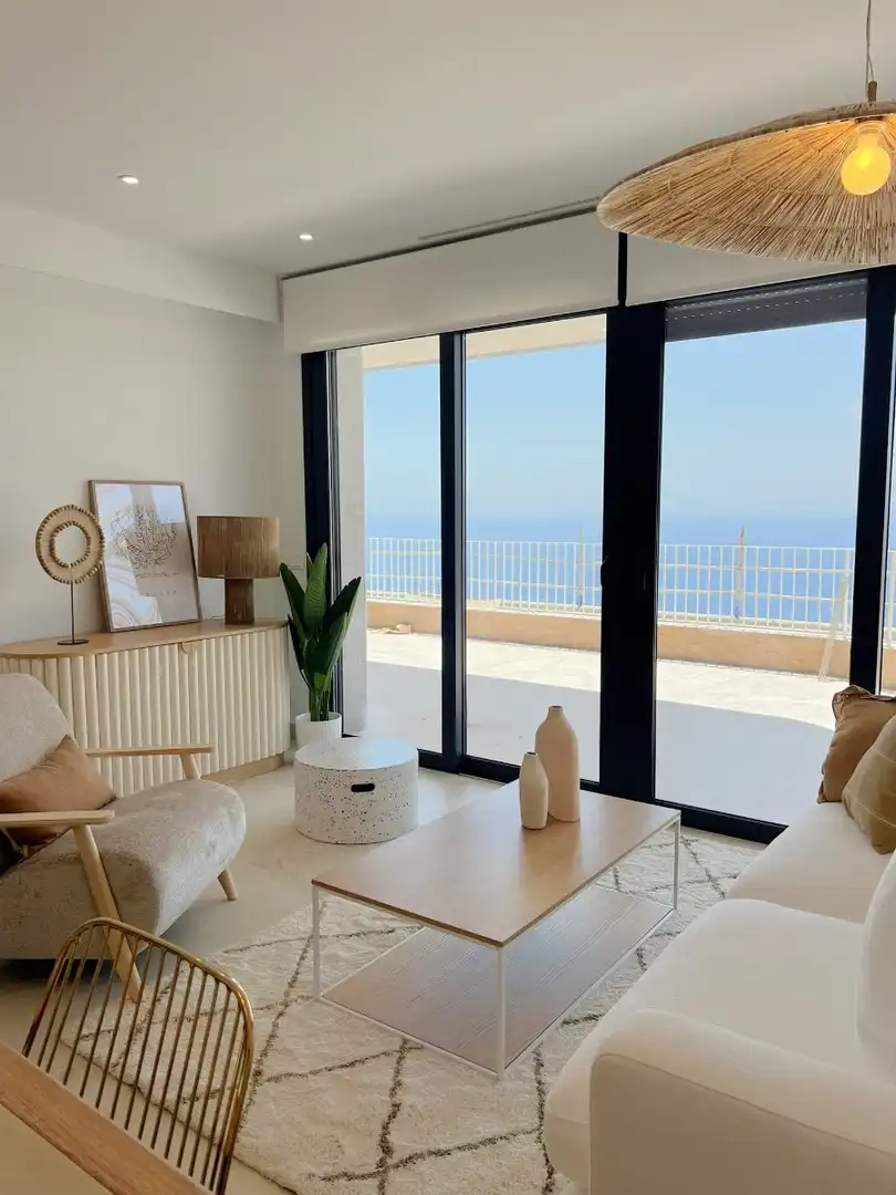 Sala de estar de Apartamento en venta en Águilas con Aire acondicionado, Terraza y Trastero