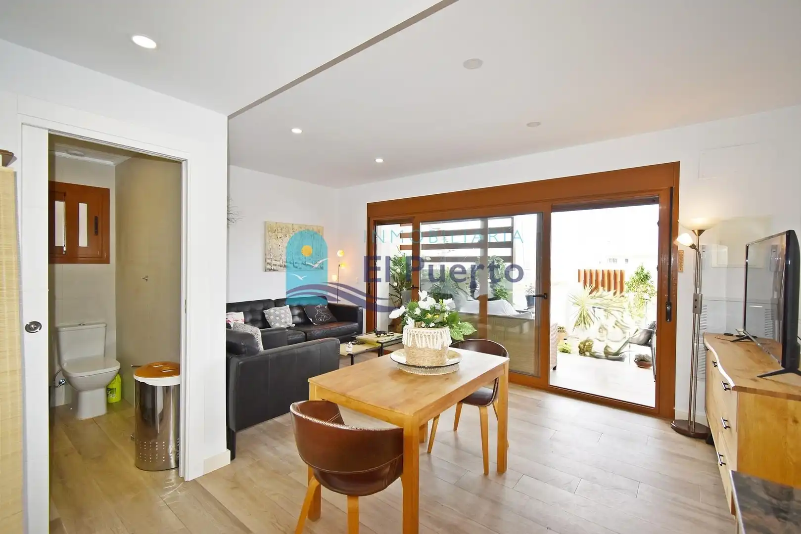 Sala d'estar de Apartament en venda en Mazarrón amb Aire condicionat, Calefacció i Jardí privat