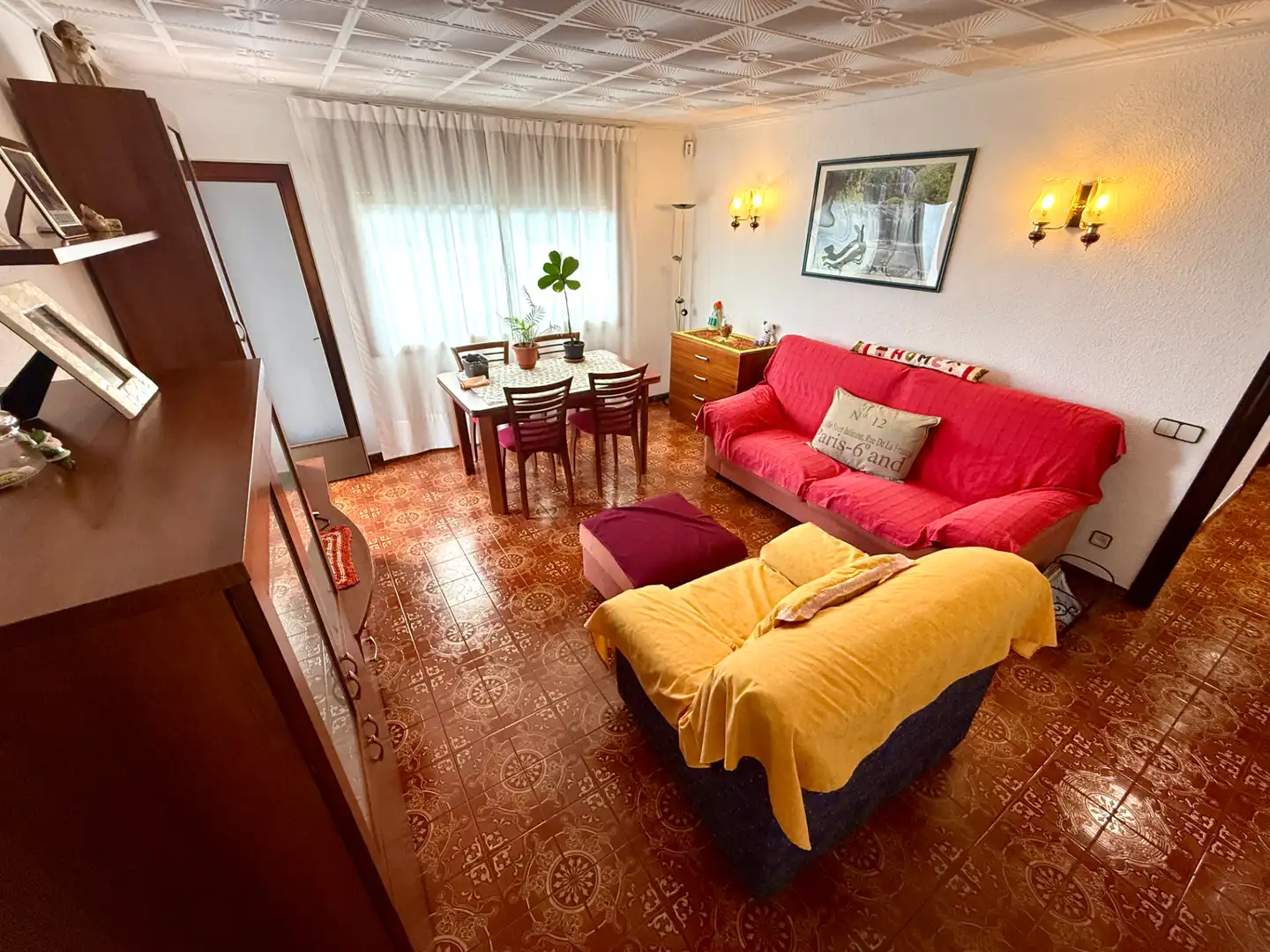 Wohnzimmer von Wohnung zum Verkauf in Sant Boi de Llobregat mit Heizung, Ofen und Balkon