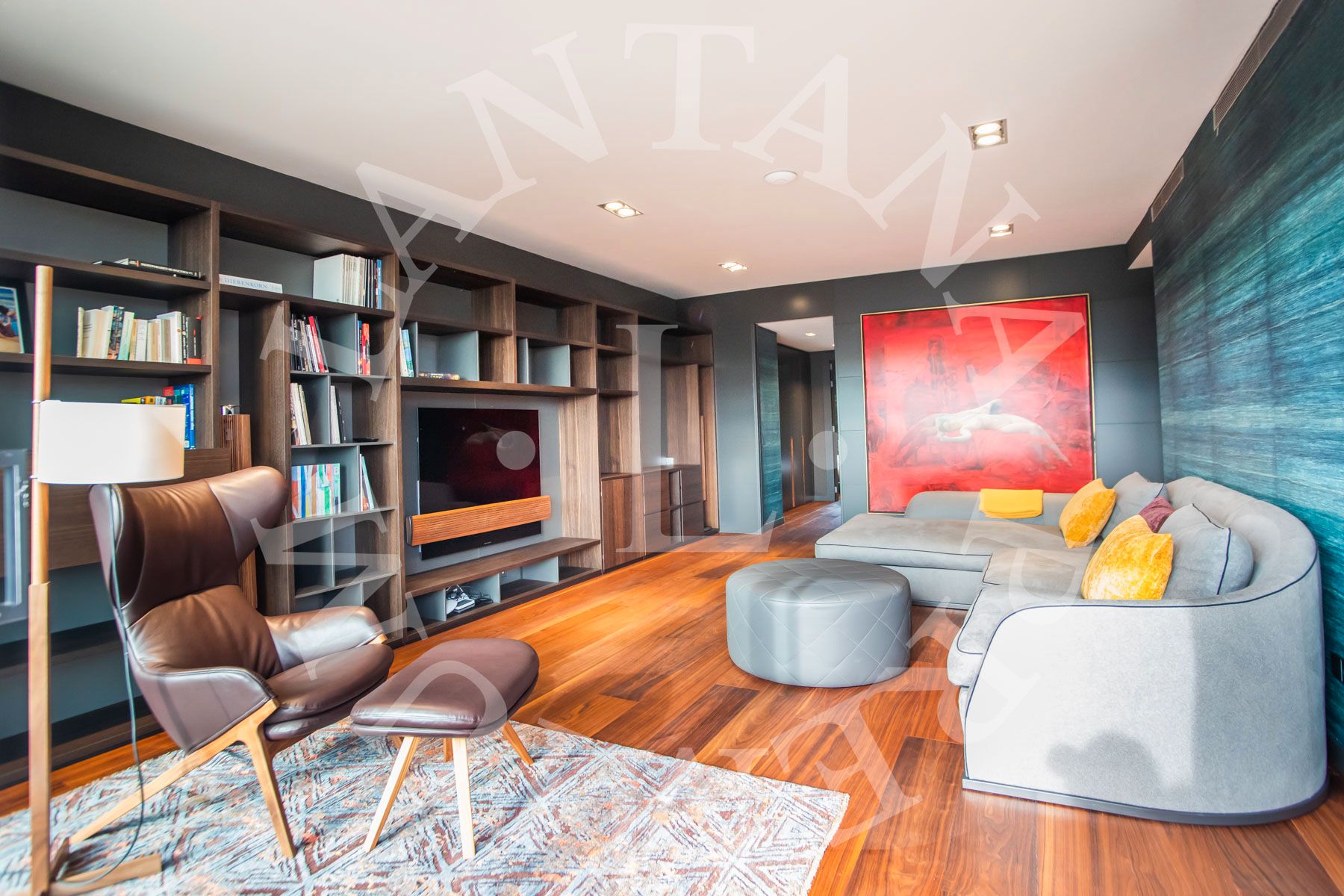 Sala d'estar de Pis en venda en  Barcelona Capital amb Aire condicionat, Calefacció i Parquet