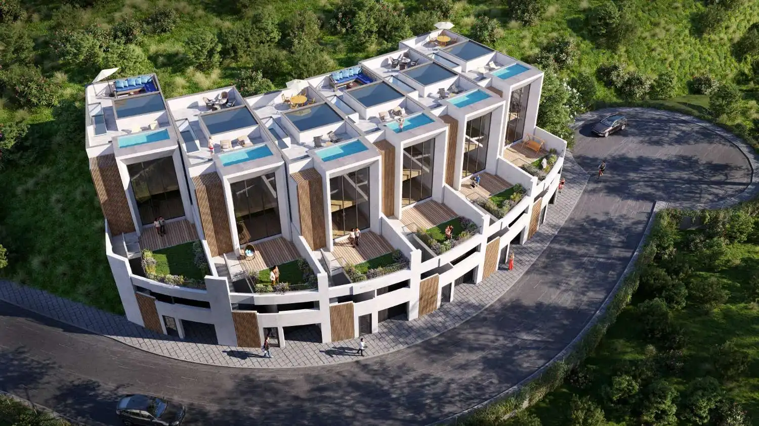 Vista exterior de Casa adosada en venta en Torrox con Terraza, Trastero y Piscina