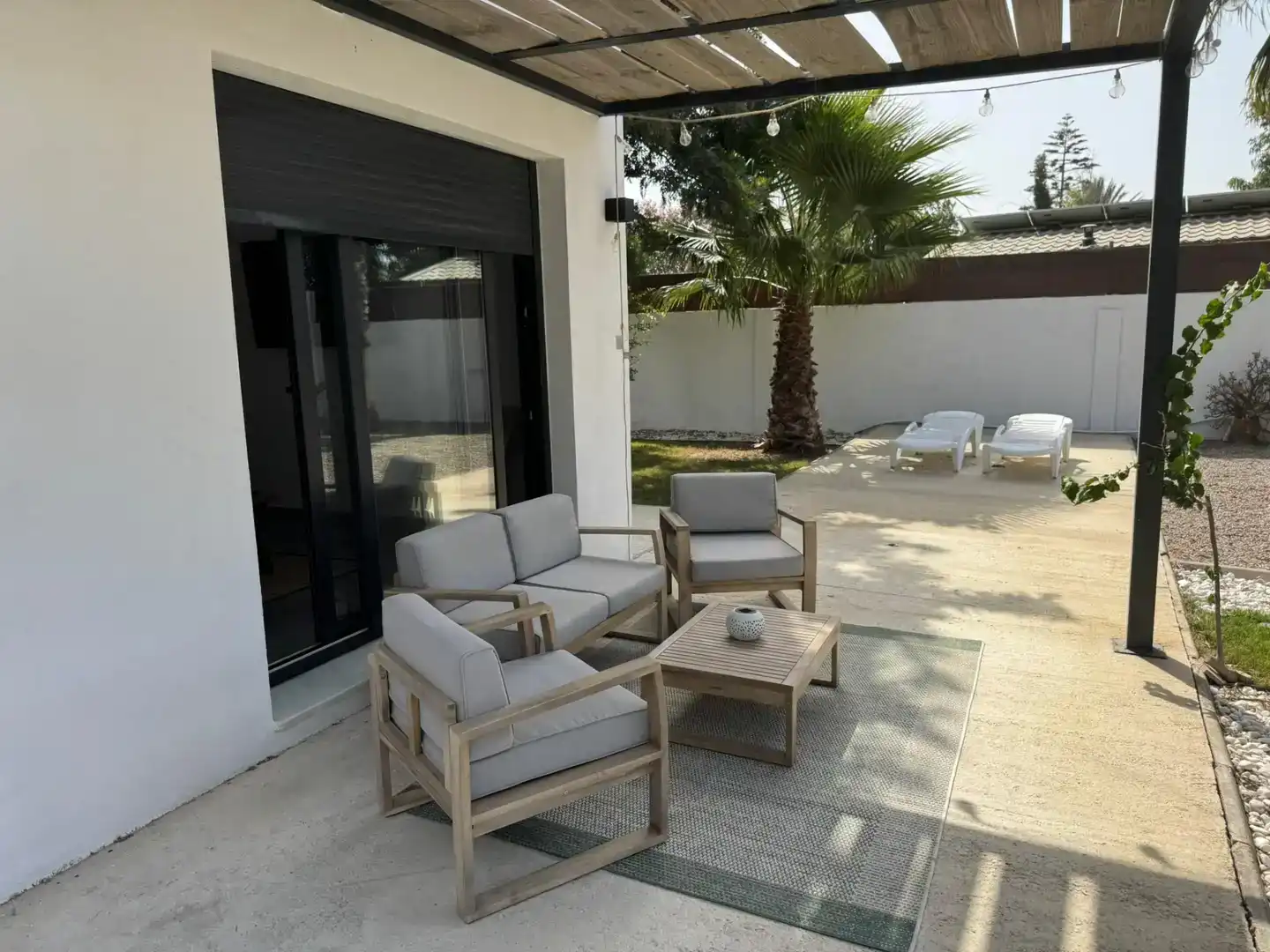 Terraza de Casa o chalet de alquiler en Chipiona con Jardín privado y Amueblado