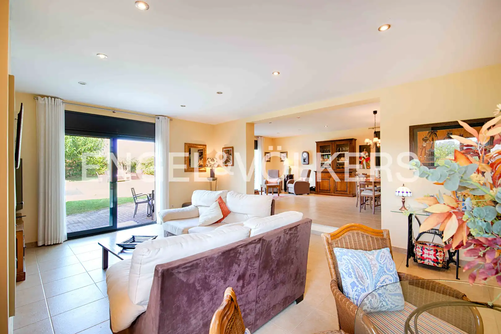 Living room of Houses for sale in Pedret i Marzà  with Private garden, Terrace and Swimming Pool