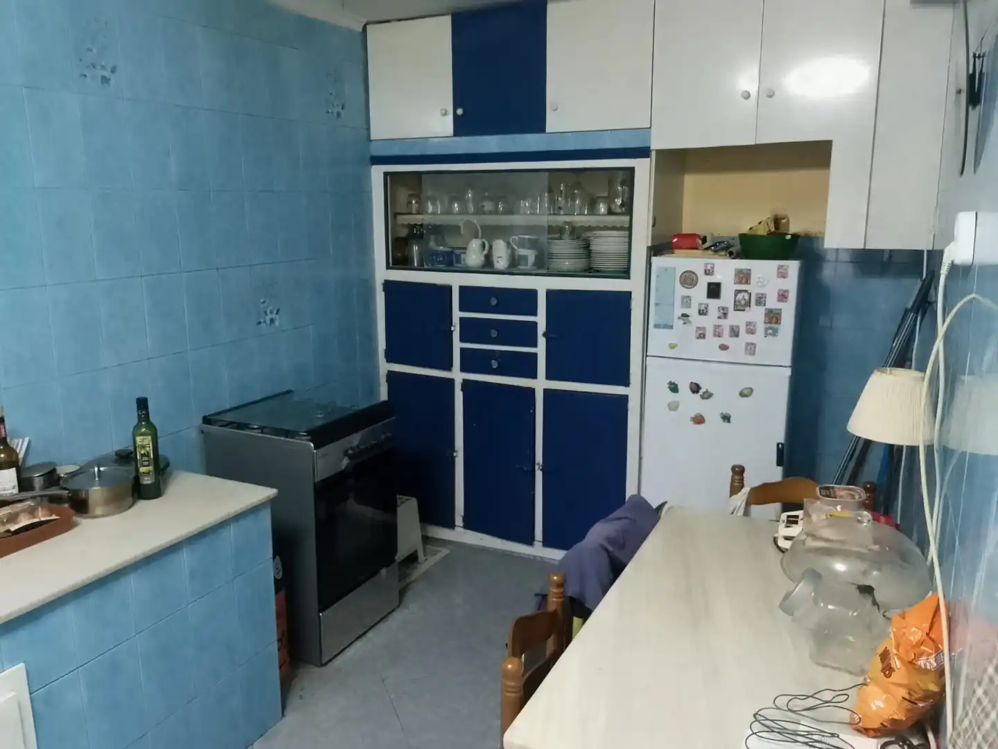 Küche von Einfamilien-Reihenhaus zum Verkauf in Langreo mit Heizung, Parkett und Terrasse