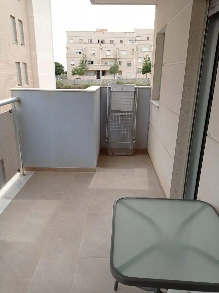 Balcony of Flat for rent in Roquetas de Mar  with Heating, Terrace and Furnished