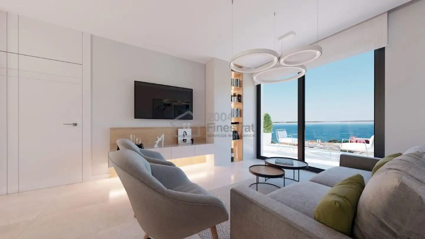Sala d'estar de Pis en venda en Villajoyosa / La Vila Joiosa amb Aire condicionat, Terrassa i Traster
