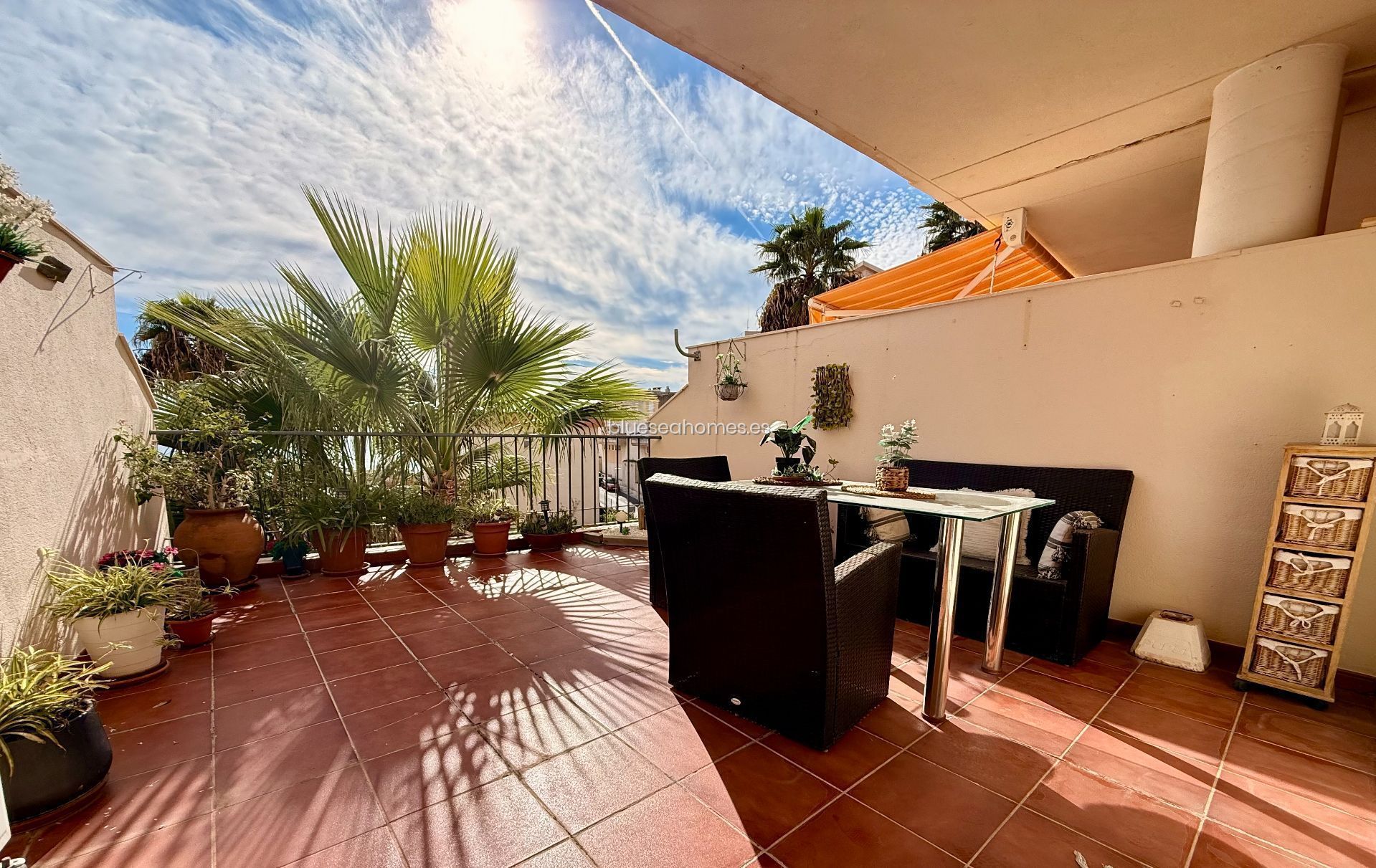 Terrace of Flat for sale in Benalmádena  with Air Conditioner, Heating and Private garden