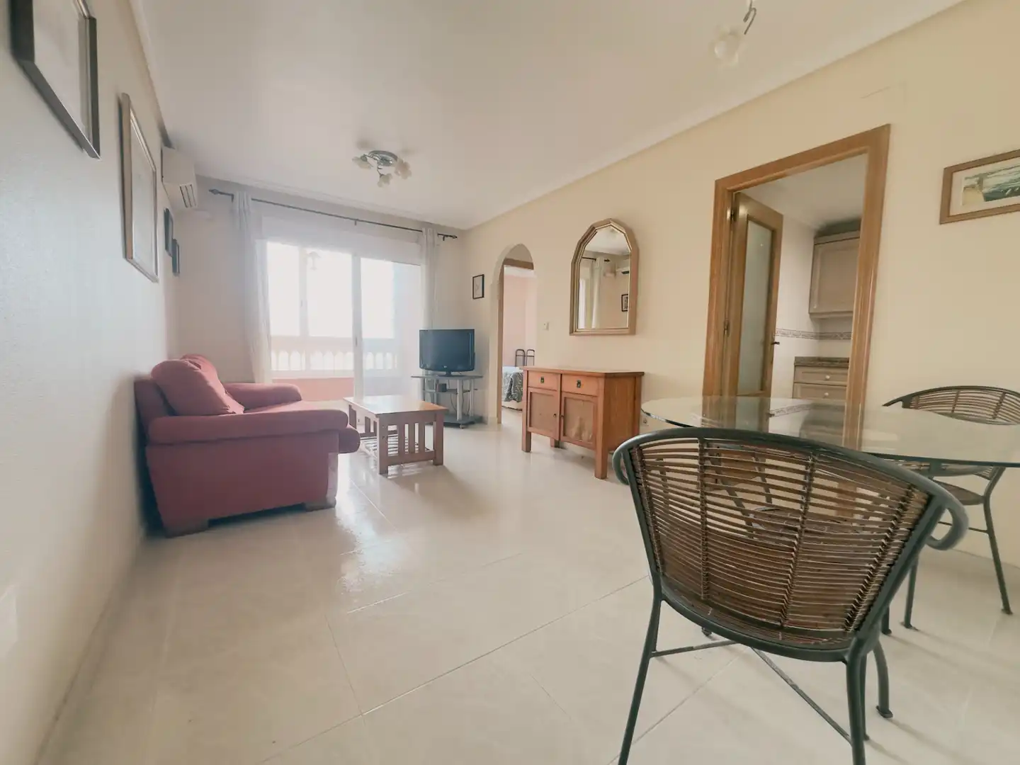 Sala de estar de Apartamento en venta en Elche / Elx con Aire acondicionado, Terraza y Amueblado