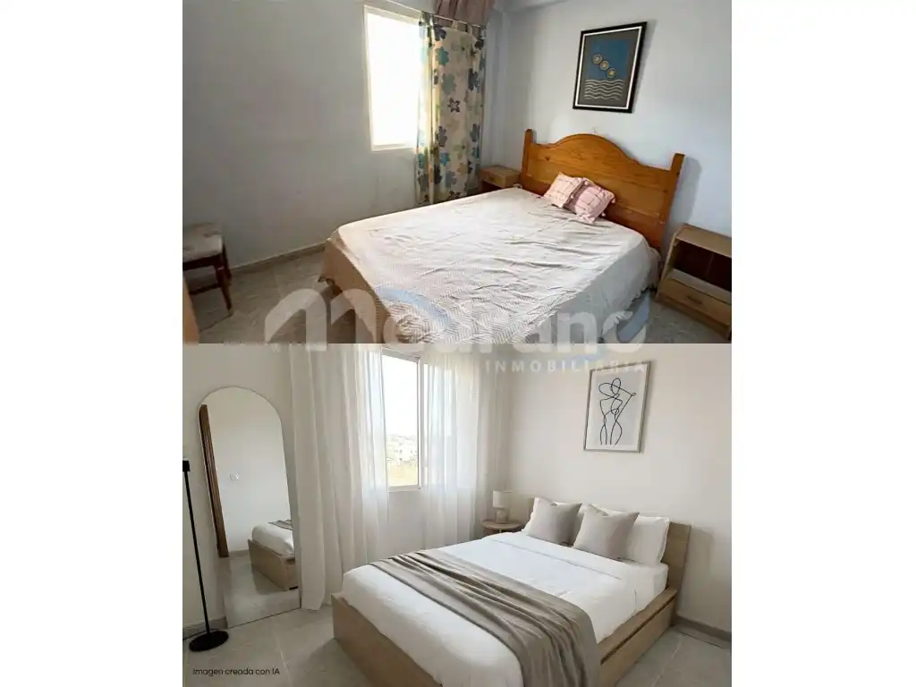 Schlafzimmer von Wohnung zum Verkauf in Benidorm mit Privatgarten, Schwimmbad und Möbliert