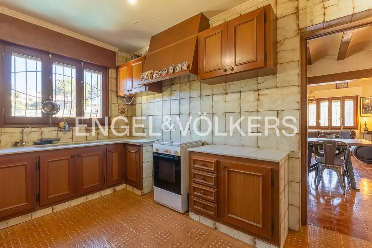Cocina de Casa o chalet en venta en La Font d'en Carròs con Aire acondicionado, Calefacción y Jardín privado