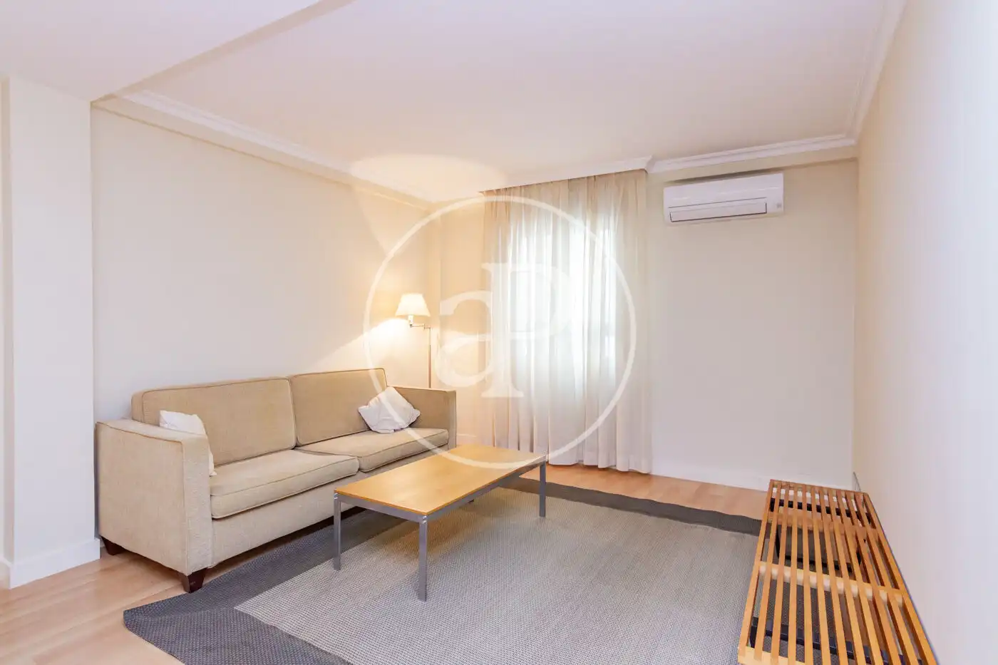 Wohnzimmer von Wohnung zur Miete in Madrid mit Klimaanlage, Heizung und Möbliert