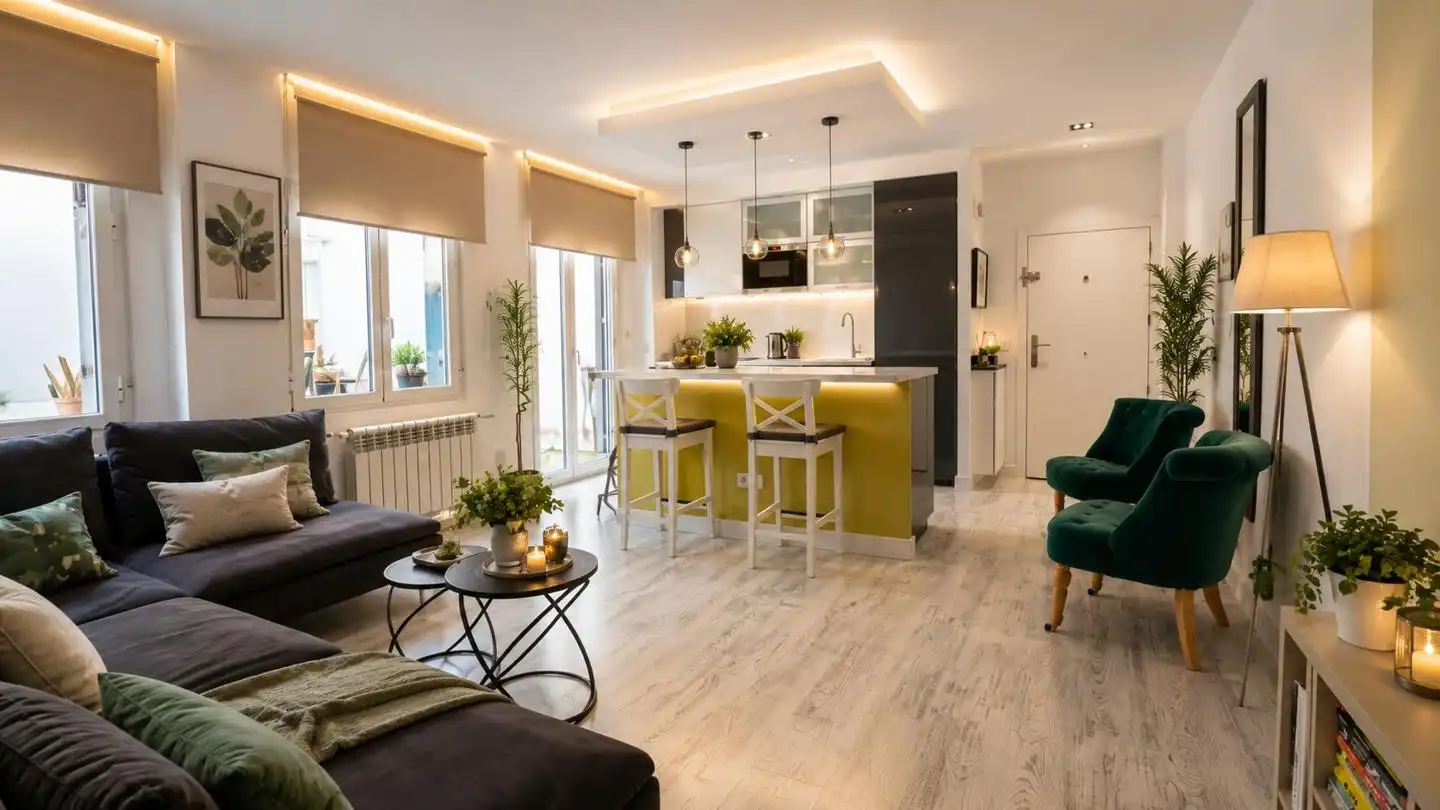 Sala d'estar de Pis en venda en Madrid amb Aire condicionat, Calefacció i Jardí privat
