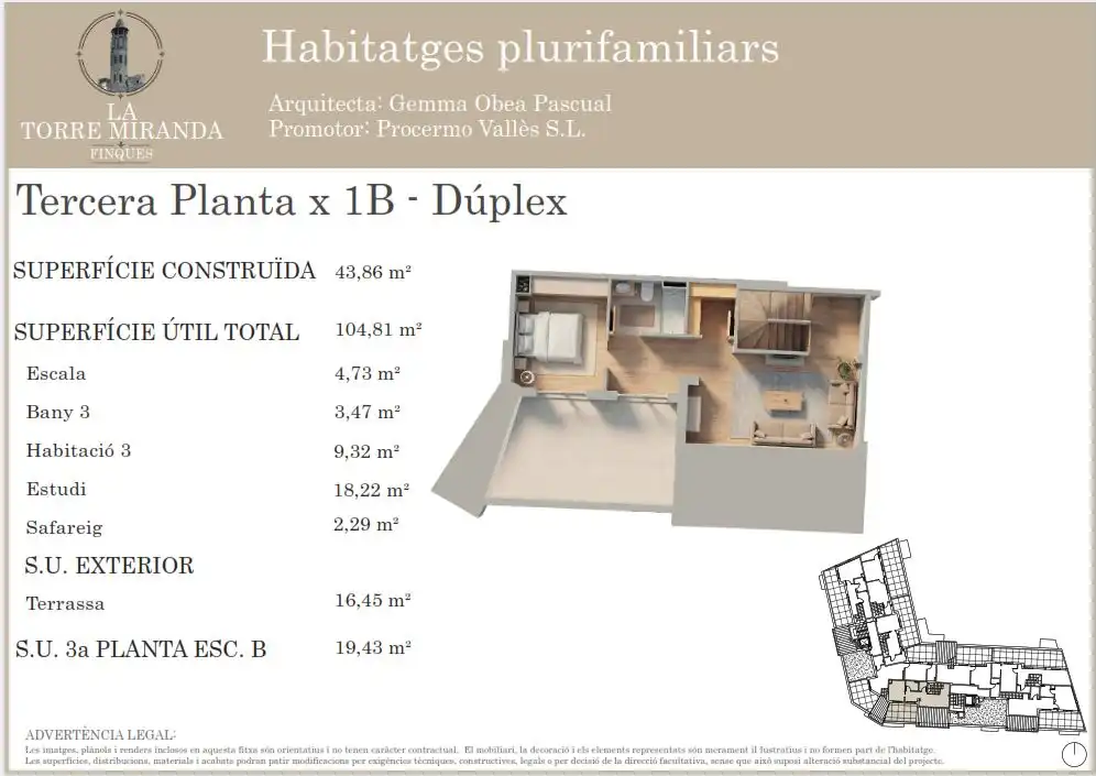 Dúplex d'obra nova amb terrassa en venda a Carrer Montseny 19, imagen 2