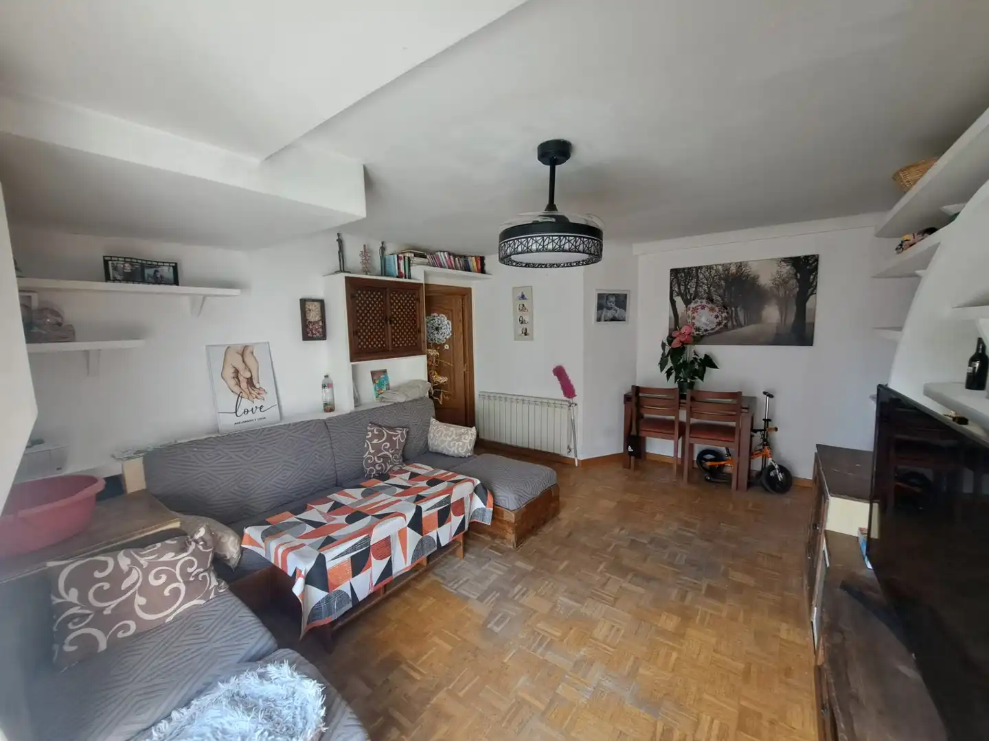 Wohnzimmer von Wohnung zum Verkauf in Móstoles mit Klimaanlage, Heizung und Parkett
